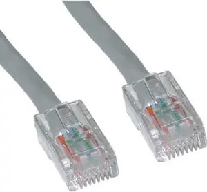 Cable Wholesale Cat6 Ethernet Patch Cable  Bootless  10 foot - Gray