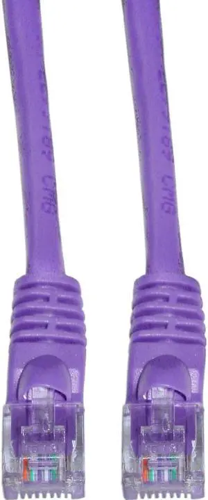 CAT6, UTP, with Molded Boot, 500MHz, Purple, 5 ft