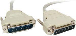 Micro Connectors 25 Feet Serial RS-232 DB25 Male to Male Cable (A02-113)
