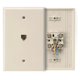 Leviton 1 Port Phone Faceplate Leviton 1 Port Phone Faceplate