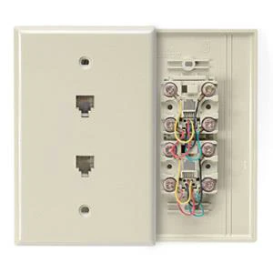 Leviton 2 Port Phone Faceplate Leviton 2 Port Phone Faceplate
