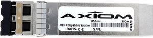 Axiom SFP+ Transceiver Modules are certified 100% compliant in all OEM applications. They are pre-configured with an application specific code to meet the requirement set forth by the router and switc