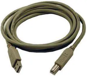 Micro Connectors, 6 feet USB 2.0 Type A to B Cable- Color-White (E07-121)