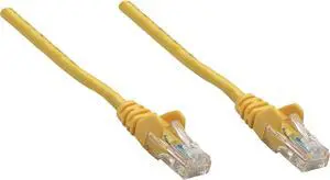 Intellinet 345118 Intellinet Patch Cable, Cat5e, UTP, 1.5', Yellow - PVC cable jacket for flexibility and durability with snag-free boots to protect the RJ45 connectors