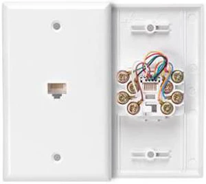 Leviton 1 Port Network Faceplate Leviton 1 Port Network Faceplate