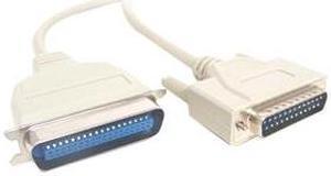 Micro Connectors 10 Feet Bi-Directional Parallel Printer (IEEE-1284) Cable (DB25M to C36M) (M01-012)