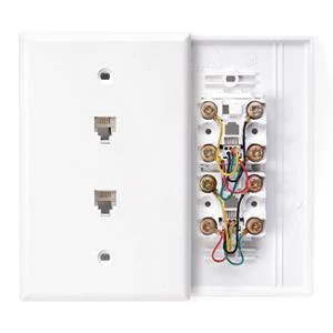 Leviton 2 Port Phone Faceplate Leviton 2 Port Phone Faceplate