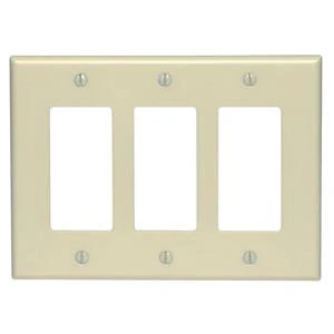 Leviton 3 Socket Faceplate Leviton 3 Socket Faceplate