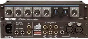 Shure SCM262 Stereo Microphone Mixer PA Mixer