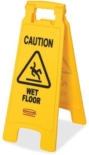 Rubbermaid Commercial Caution Wet Floor Safety Sign