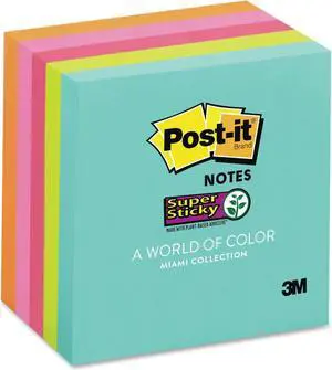 Post-it Miami Collection Super Sticky Notes