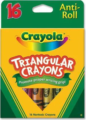 Crayola Triangular Anti-roll Crayons