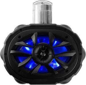 Boss Audio MRWT69RGB 6 X 9 600Watt 4Way Marine Wake Tower Speaker With Rgb Led Lights