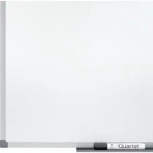 Quartet Gloss-Finish Porcelain Dry Erase Board, Wall Mounted, 48"H x 96"W, White