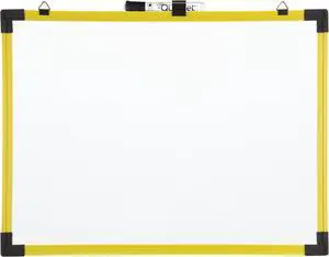 QUARTET 724124 Dry Erase Board, Steel, 9 in, 12 in, Plastic Frame, White, Gloss