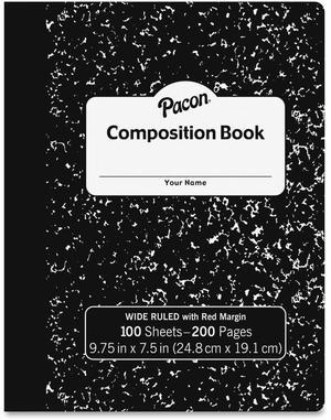 Pacon Marble Hard Cover Wide Rule Composition Book