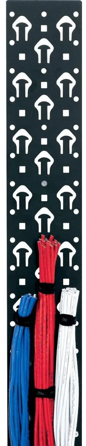 Middle Atlantic 44RU Lace Strip with Tie Posts - 4.75in Depth - 6 Piece Strip - Black - 6 Pack - LACE-44-OWP Middle Atlantic 44RU Lace Strip with Tie Posts - 4.75in Depth - 6 Piece Strip - Black - 6 Pack - LACE-44-OWP