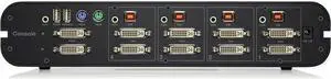 Belkin F1DN104E-3 - Advanced Secure Dual-Head DVI-I KVM Switch; 4-Port, PP3.0