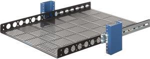 RackSolutions 1U 108 Fixed Shelf 24in Depth - Heavy-Duty Shelf for 2Post & 4Post Racks, Supports Up to 150 lbs, Includes Anti-Slip Mat