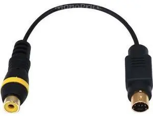 Monoprice Video CARD (Mini Din 7 Pin) to RCA (Jack) Adapter for ATI Radeon
