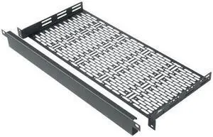 Middle Atlantic Products UFA Rackshelf, 1 RU, 8"D, w/1 RU Faceplate