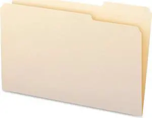 Business Source Legal-size 1/3-cut Manila File Folders