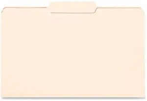 Business Source Legal-size 1/3-cut Manila File Folders