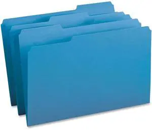 Business Source 1/3-cut Tab Legal Colored File Folders