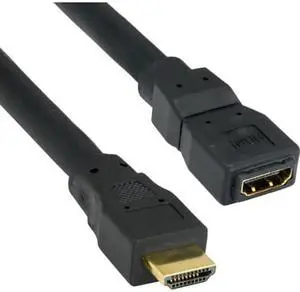HDMI Extension Cable, High Speed with Ethernet, HDMI Male to HDMI Female, 24AWG, 10 foot