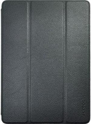 Cirago Slim-Fit Genuine Leather Folding Case with Smart Cover Kickstand & Auto Sleep/Wake for iPad Air 2, Black
