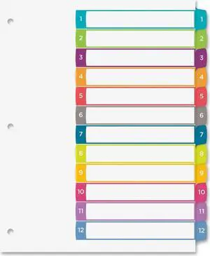 Avery Ready Index Table of Contents Dividers
