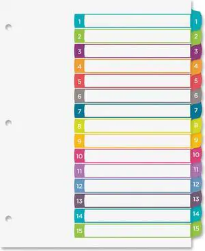 Avery Ready Index Table of Contents Dividers