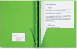 Sparco Two-pocket 3-Prong Leatherette Portfolio