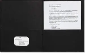 Sparco 2-Pocket Leatherette Portfolio