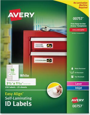 Avery Easy Align Self-Laminating ID Labels