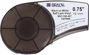 Brady Label Cartridge for BMP21 Series Printers, White/Translucent