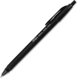 Integra Ballpoint Pens Retractable Medium Point Black Barrel/Ink 38089
