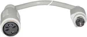 Cable Wholesale DIN5 Female-MiniDin6 (PS/2) Male, Keyboard Adaptor Cable - 6 inches
