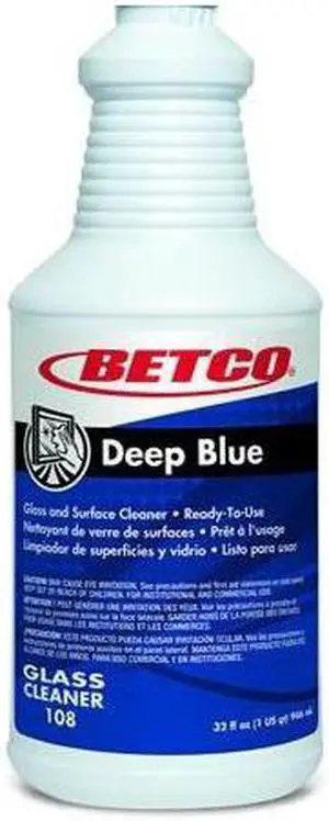 Betco Deep Blue Ready to Use Ammoniated Glass & Surface Cleaner