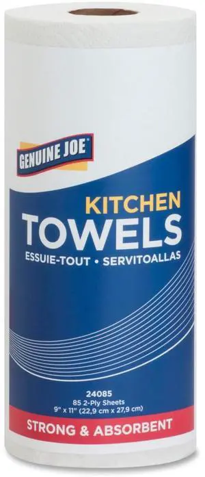 Genuine Joe 85-sheet Perforated Roll Towels