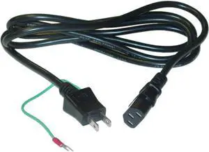 Cable Wholesale Japanese Computer / Monitor Power Cord, JIS C 8303 with Ground Wire to C13, PSE Approved, 6 foot Cable Wholesale Japanese Computer / Monitor Power Cord, JIS C 8303 with Ground Wire to C13, PSE Approved, 6 foot