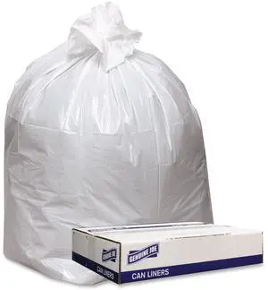 Genuine Joe Extra Heavy-duty White Trash Can Liners