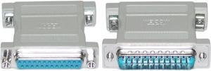 Cable Wholesale DB25 Male / DB25 Female, Null Modem Adaptor