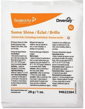 Diversey Sealed Air Suma Shine Portion Pak