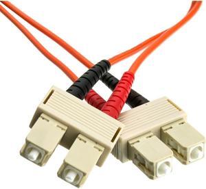 CableWholesale Fiber Optic Cable, SC / SC, Multimode, Duplex, 62.5/125, 25 meter (82 Foot)