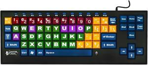 Ablenet Kinderboard Keyboard Wired Color Coded Keys 1-in/2.5-cm Large Keys