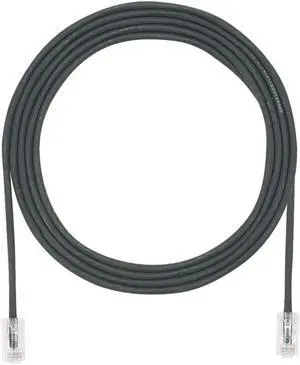 Panduit 1ft Cat6a UTP RJ45 Network Patch Cable - Clear, Black