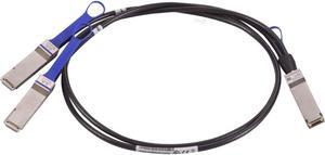 Mellanox QSFP28 to 2xQSFP28 6.56ft Passive Copper Hybrid Cable MCP7H00G002R