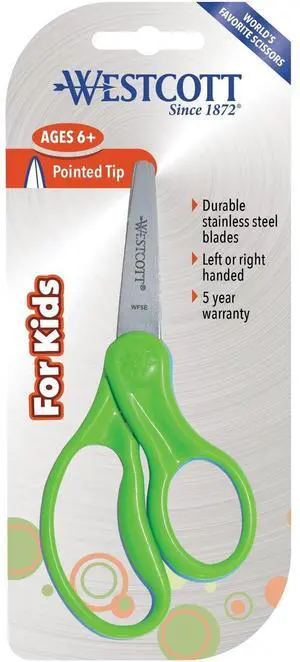 Westcott 5" Pointed Kid Scissors