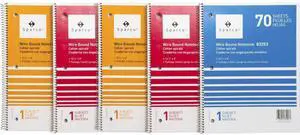 Sparco Wire Bound College Ruled Notebook